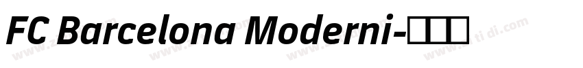 FC Barcelona Moderni字体转换